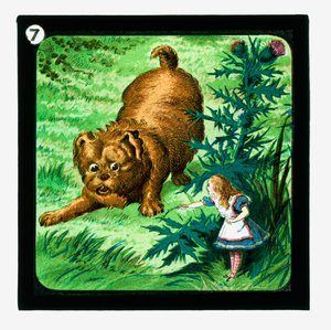 Alice in Wonderland, Gekleurde Lantaarnplaten door John (after) Tenniel