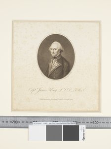 III. Kapitein James King, gegraveerd door Francesco Bartolozzi (1727–1815), c.1773-84 door John (after) Webber