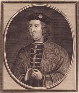 Portret van koning Edward IV van Engeland (1442-1483), kopergravure door John Goldar door Walter Charles Mills