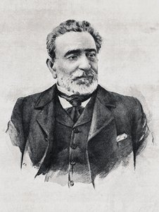 Portret van Praxedes Mateo Sagasta (1825-1903), Spaanse premier