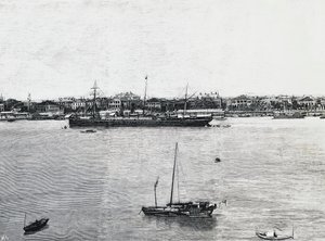 Haven van Shanghai enkele weken voor het uitbreken van de oorlog