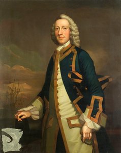 Portret van een kapitein, c.1750