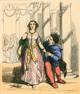 Assepoester op het bal van de prins door John Absolon