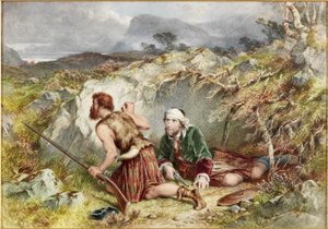 Vluchtelingen van Culloden door John Adam P. Houston