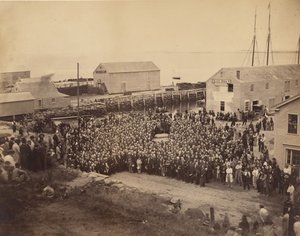 Nationale Congregational Council bij Plymouth Rock, 22 juni 1865 door John Adams Whipple