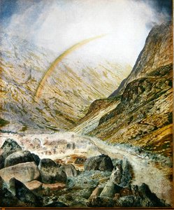 Een Bergweg, Overstromingstijd (Honsiter Serie nr.3) 1868