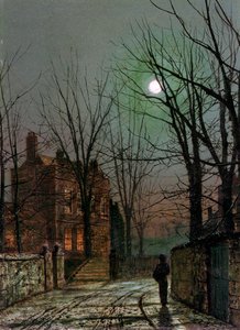 Bij het licht van de maan, 1882 door John Atkinson Grimshaw