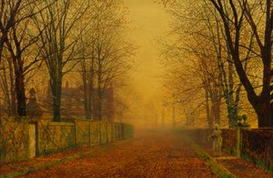 Avondgloed door John Atkinson Grimshaw