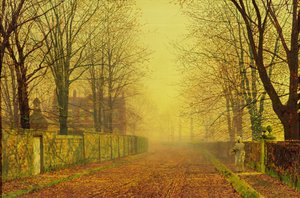 Avondgloed door John Atkinson Grimshaw