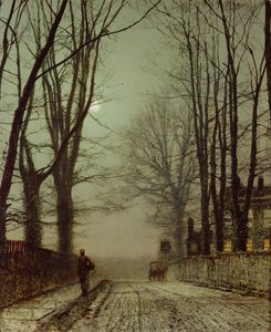 Putney Park Lane door John Atkinson Grimshaw
