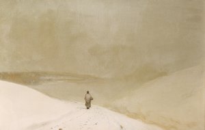 Sneeuw en Mist (Caprice in Gele Mineur) door John Atkinson Grimshaw