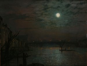 Southwark Brug bij Maanlicht, 1882