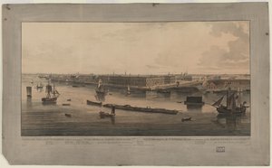 Panoramisch uitzicht op Sint-Petersburg, tussen 1805 en 1807 door John Augustus Atkinson