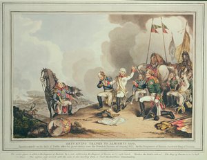 Dankzegging aan de Almachtige God, 1814 door John Augustus Atkinson