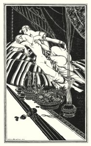 Illustratie voor Don Juan door Lord Byron: Haidee en Juan waren niet getrouwd, de fout was van hen, niet van mij door John Austen