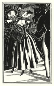 Illustratie voor Don Juan door Lord Byron: Voetgangers Paphians, comfortabel maar immoreel