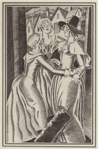 Illustratie voor Moll Flanders door Daniel Defoe door John Austen