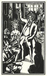 Illustratie voor Tristram Shandy door Laurence Sterne door John Austen