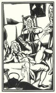 Illustratie voor Tristram Shandy door Laurence Sterne door John Austen
