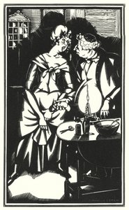 Illustratie voor Tristram Shandy door Laurence Sterne door John Austen