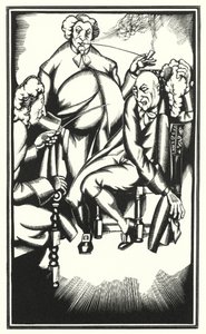 Illustratie voor Tristram Shandy door Laurence Sterne door John Austen