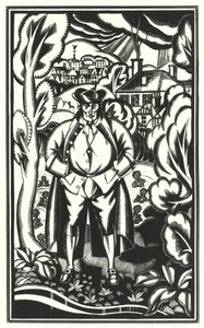 Illustratie voor Tristram Shandy door Laurence Sterne door John Austen