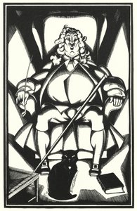 Illustratie voor Tristram Shandy door Laurence Sterne door John Austen