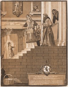 Presentatie van de Maagd in de Tempel, naar Titian (rechterblad) door John Baptist Jackson