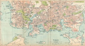 Plymouth, 20e eeuw door John Bartholomew
