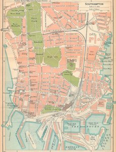 Southampton, 20e eeuw door John Bartholomew