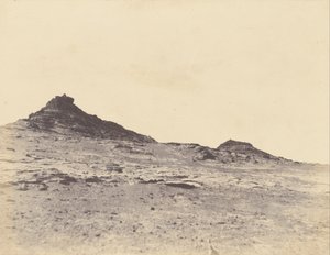 Studies van terreinen bij Gebel Abousir, tweede cataract door John Beasly Greene