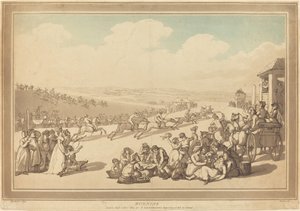 Rennen door John Bluck after Thomas Rowlandson