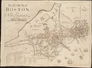 De stad Boston in New England door John Bonner
