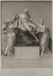 Shakespeare met de Muze van Literatuur en de Genius van Schilderkunst, 1803