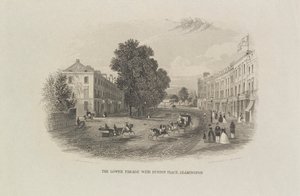 De onderste parade met Euston Place, Leamington