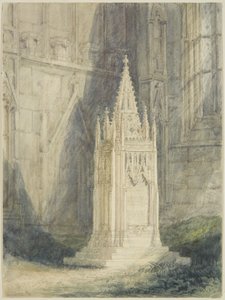 Ontwerp voor Chatterton Cenotaaf in St Mary Redcliffe Church door John Britton