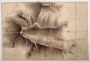 Schets van de werken opgericht door de Fransen op Richmond Hill Grenada door John Brown
