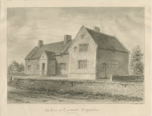 Oude huizen in Caverswall Village door John Buckler