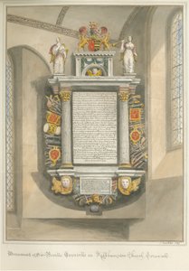 Cornwall - Kilkhampton Kerk - Monument van Sir Bevil Grenville door John Buckler