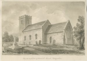 Kerk van Ellenhall door John Buckler