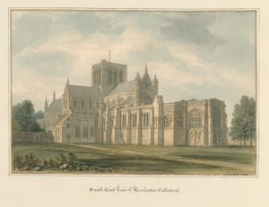 Hampshire - Winchester Kathedraal door John Buckler