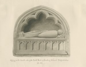 Hanbury Kerk - Beeld van Sir John Hanbury door John Buckler