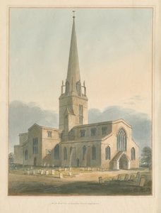 Oxfordshire - Bampton Kerk door John Buckler