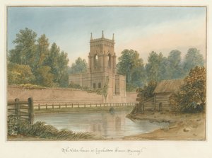Surrey - Carshalton Huis - Het Waterhuis door John Buckler
