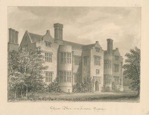 Sussex - Lewes - Glynde Place door John Buckler