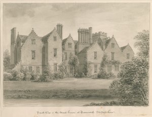 Tamworth - Het Grachtenhuis: sepia tekening door John Buckler