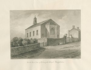 Thursfield Kapel: sepia wassing tekening