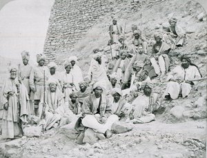 Khyber-hoofden en Khans, Jamrud Fort, Noordwestelijke Grens, circa 1878 door John Burke