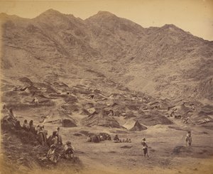 Kutchi (zigeuner) dorp en kampement bij Dakka door John Burke