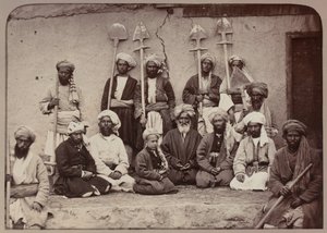 Grondbezitters en arbeiders van Kabul, 1879 door John Burke